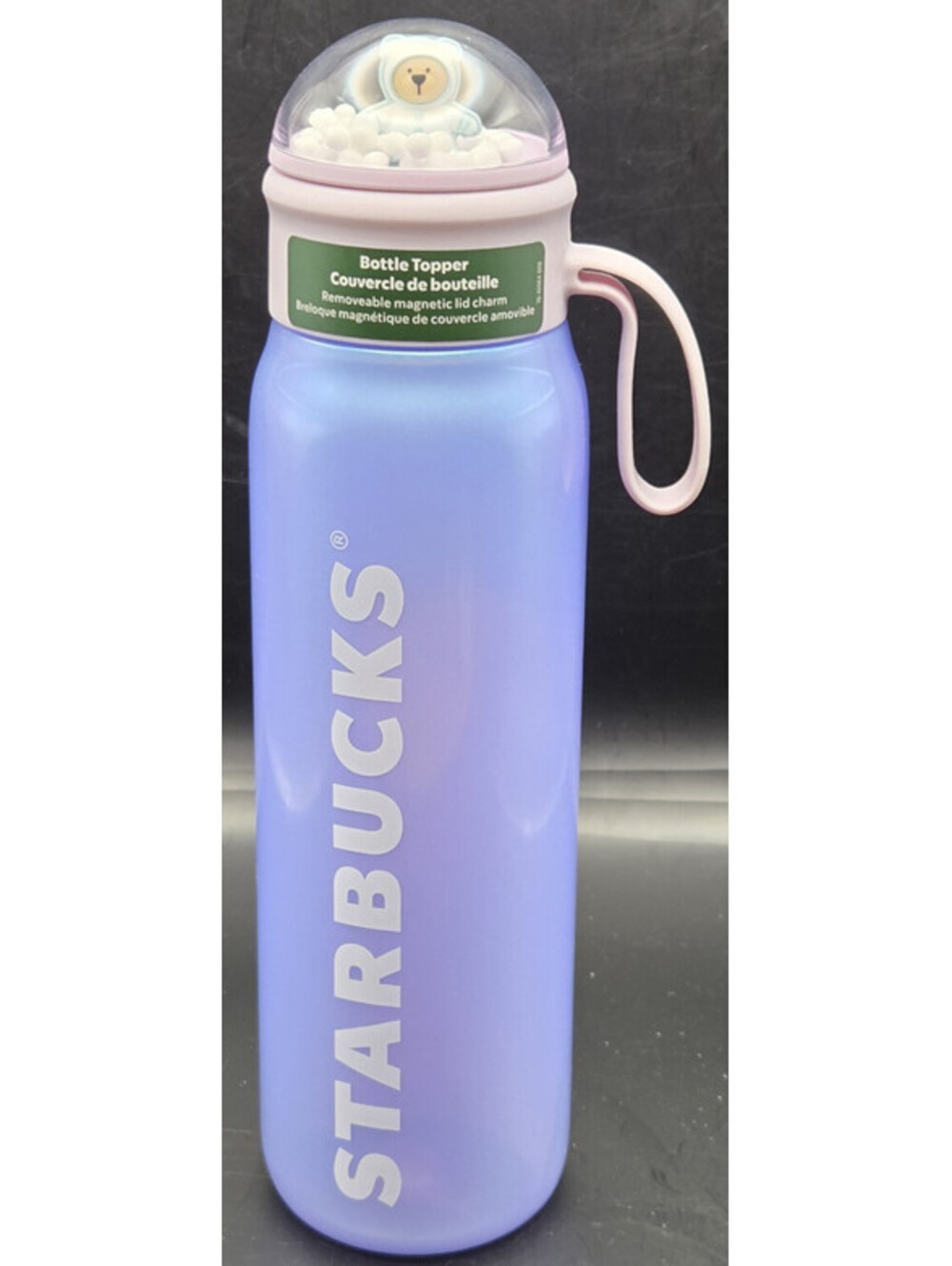 Starbucks 2025 Holiday Bear Snow Globe Water Bottle 24oz | Magnetic Lid Charm Ra